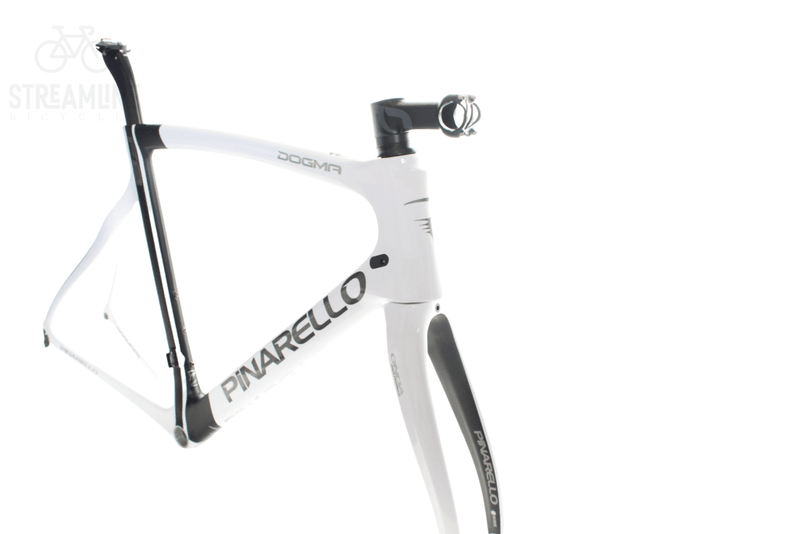 Pinarello Dogma F8 685 White/Black - Carbon Road Bike Frame - Grade: Ex-Display Bike Pre-Owned 